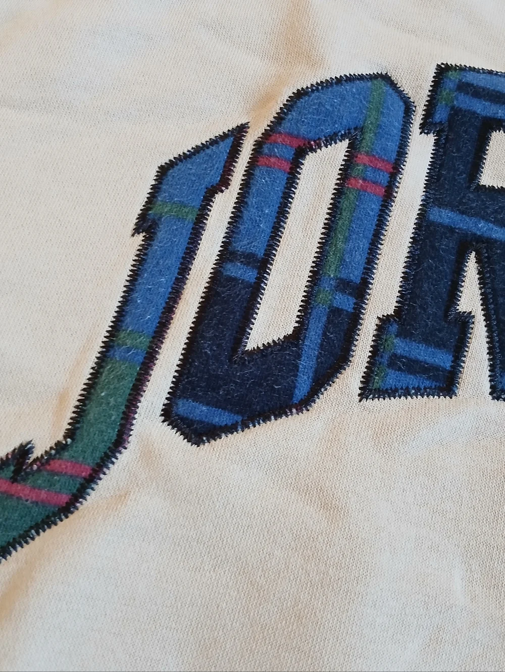 jordan ♡ rattan holiday plaid logo mens crew neck fleece swestshirt large nike
